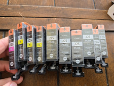 Set of 10 Canon PGI-225/CLI-226 Genuine OEM Ink Cartridges 225 226 Black Yellow