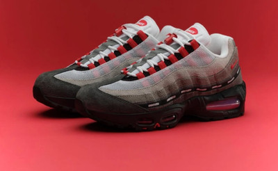 Air Max 95 Undefeated Bright Crimson Limited Edition Men's Casual Sneakers IB45