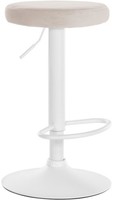 Barhocker Ponte Samt Weiß Creme