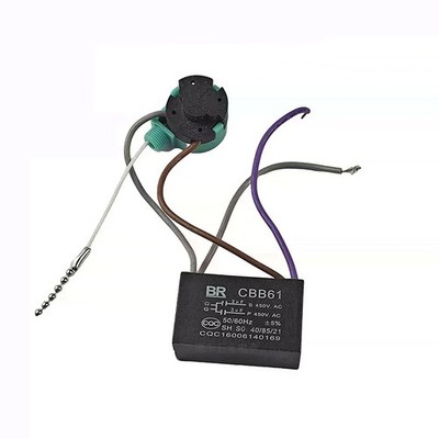 CBB61 Capacitor Fan Light 4-Wire Dual Capacitors (2uF + 3uF) for Electric Fans