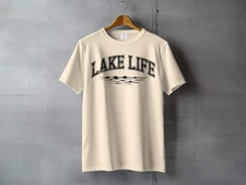 "Lake Life" Wave Graphic T-Shirt