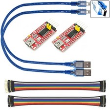 2 Pack Mini USB to TTL Converter Serial Adapter 3.3V 5.5V FT232RL Chip FTDI