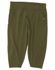 Pantalones cortos deportivos Nike para mujer Bermudas Reino Unido 8/10 pequeños verdes poliéster DP20