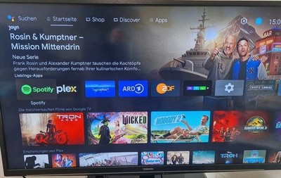 46'' Toshiba Full HD TV + Strong Android TV Box S1 | Komplett-Set Smart TV 4K