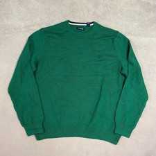 Chaps Knitted Jumper Pullover Knit Sweater With Embroidered Logo Men's 2XL
