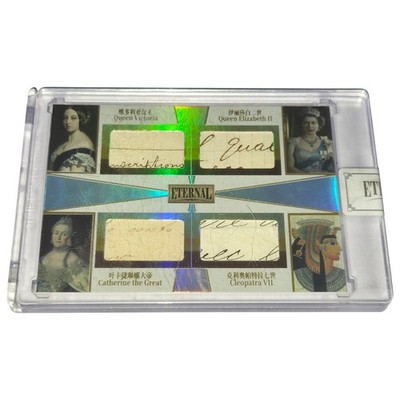 2024 Eternal Cuts Quad History Relics Queens Cleopatra VII 03/50 Karte