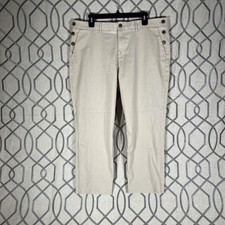 Tommy Hilfiger Stretch Slim Crop Chino Women's Size 16 Light Khaki W38 L24