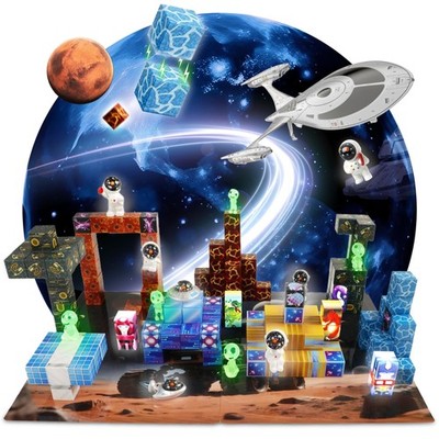 181-Piece Magnetic Building Blocks Set   STEM Toys for Kids Ages 3+ | Educ