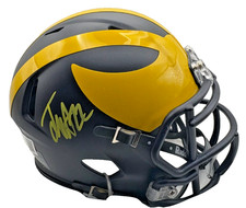MINI CASQUE SIGNÉ JUSTICE HAYNES - Riddell Speed (Beckett) Michigan Wolverines