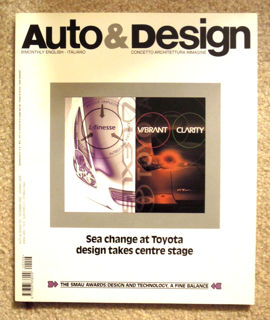 Auto & Design Book from Italy Written in English and Italian Free Shipping