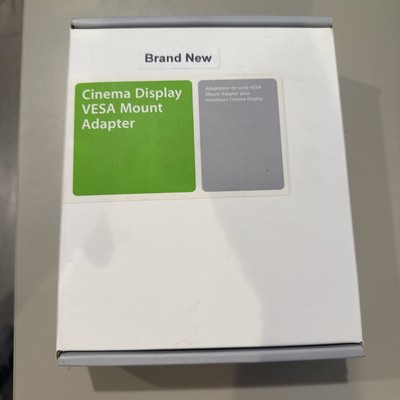 NEW! Never Opened 2002Apple M9649GA VESA Wall Mount Adapter for Cinema Displays