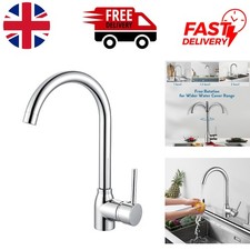 Durable Polished Chrome Kitchen Mixer Tap with Built-in Aerator and 360° Swivel