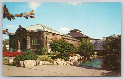 Detroit Belle Isle Aquarium Postcard - Oldest Municipal Aquarium