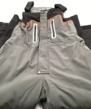 Refrigiwear Men's PolarForce Insulated Bib Coveralls Gray Size L