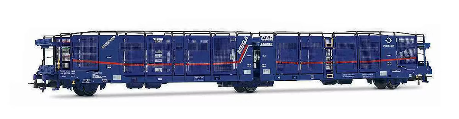 RIVAROSSI HR6684 Car Auto Transport 3 Axles Laeks 'Mega Car Carrier' Blue Livery