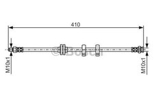 1987476638, Bosch, Bremsschlauch vorne li / re, Fiat Brava 182_ , Bravo I 182_