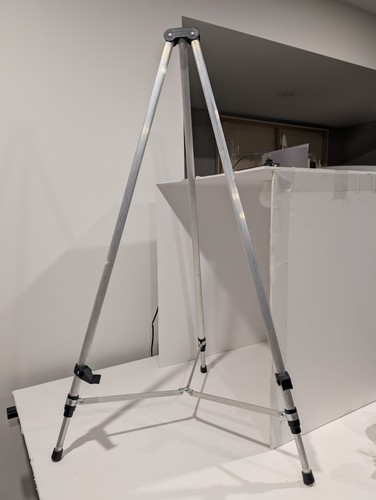 Quartet Easel, Aluminum, Lightweight, Telescoping, 66" Max. Height, Supports 35
