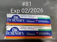 2x Dr. Tichenor's Extra Whitening & Tartar Control Fluoride Toothpaste Exp 02/26
