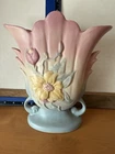 Vintage Hull Art Pottery USA-1-8 1/2 Floral Vase 8.75" Tall