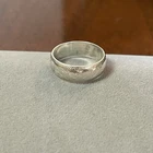 Vintage Sterling Silver Etched Ring Size 6.5