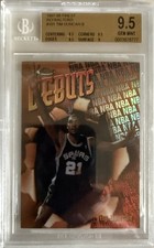 1997-98 Topps Finest Refractors Tim Duncan #101 Rookie Card BGS 9.5 Gem Mint. rookie card picture