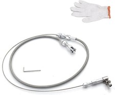 36 Car Braided Throttle Cable Kit With Gloves Adjustable Stainless 36 Inch