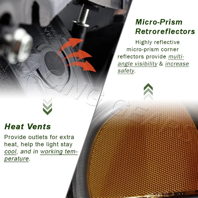 PARA GMC YUKON/SIERRA 1500 2500 NEGRO/HUMO DRL FAROS LED + PARACHOQUES CON ÁMBAR Foto 3 de 4