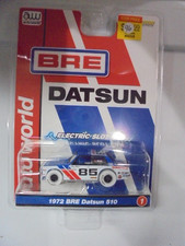 Auto World 1972 BRE Datsun 510 White Chassis  Tires NIB