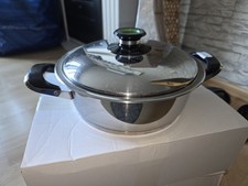 AMC  Topf, Kochtopf mit Deckel und Visiotherm 3,3 L 24 Durchmesser 1,5 Bar