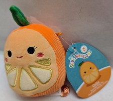 Juguete Squishmallows original para perro, NARANJA CELIA. Chirrido y arruga.Talla S.mascotas.NUEVO CON ETIQUETAS