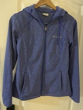 Columbia Women's Blue Zip-Up Hoodie Sz S