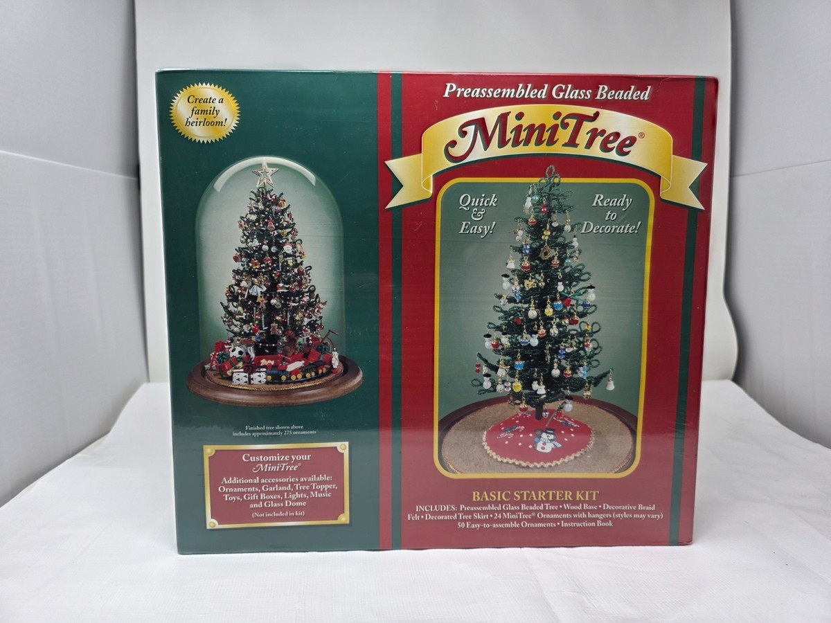 Westrim Preassembled Glass Beaded Mini Christmas Tree Basic