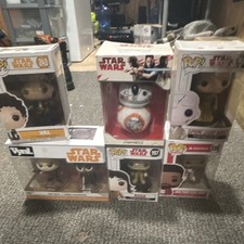 Funko Star Wars Vinyl Figures Boxed Lot Val, BB-8, Rose, Snoke, Jake 6-Pack