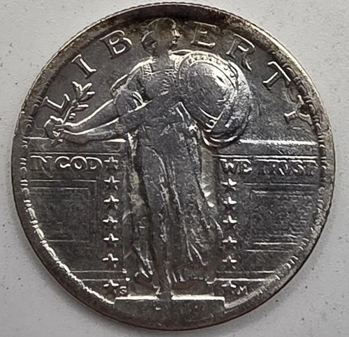 《SILVER》  1918-S  Standing Liberty Quarter *SILVER*