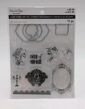 Recollections Halloween Dead Regency Clear Stamps  Dies 11 pieces