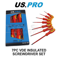 US PRO 7-teiliges isoliertes Elektriker-Schraubendreher-Set 1606
