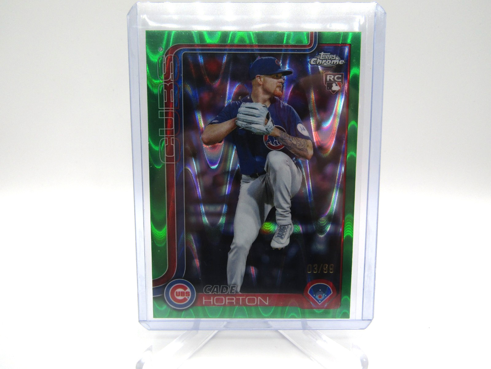 Cade Horton 2025 Topps Chrome Update #USC102 Green Wave Refractor/99 (RC)