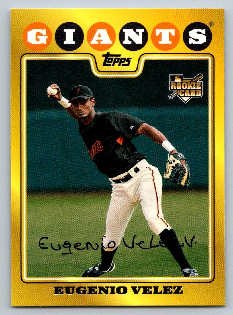 2008 Topps - Eugenio Velez #rv8 kmart yellow