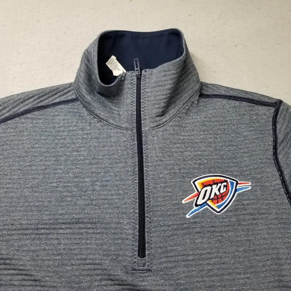 Pullover Oklahoma City Thunder 1/4 Cremallera Adidas Niñas Talla M 12-14 NBA Baloncesto Foto 2 de 4