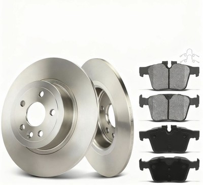 2x Bremsscheiben 4x Bremsbeläge Hinten für Land Rover Range Rover Evoque L538