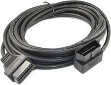 5M/16.4ft OBD II Cable OBD2 16 Pin Right/Left Angle Male to Female OBD Extens...