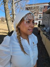 Turban Luxury Pearl Fringe /women  s Headwear Chemo Scarf ,hair Loss ,alopecia