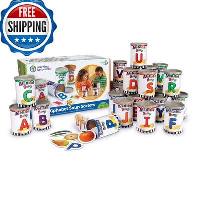 Learning Resources Alphabet Soup Sorters - 208 Pieces Ages 3 Early Phonics