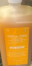 *UNRELEASED* *NEW* Dunkin’ Energy Tropical  Flavored Syrup 64Oz With Pump