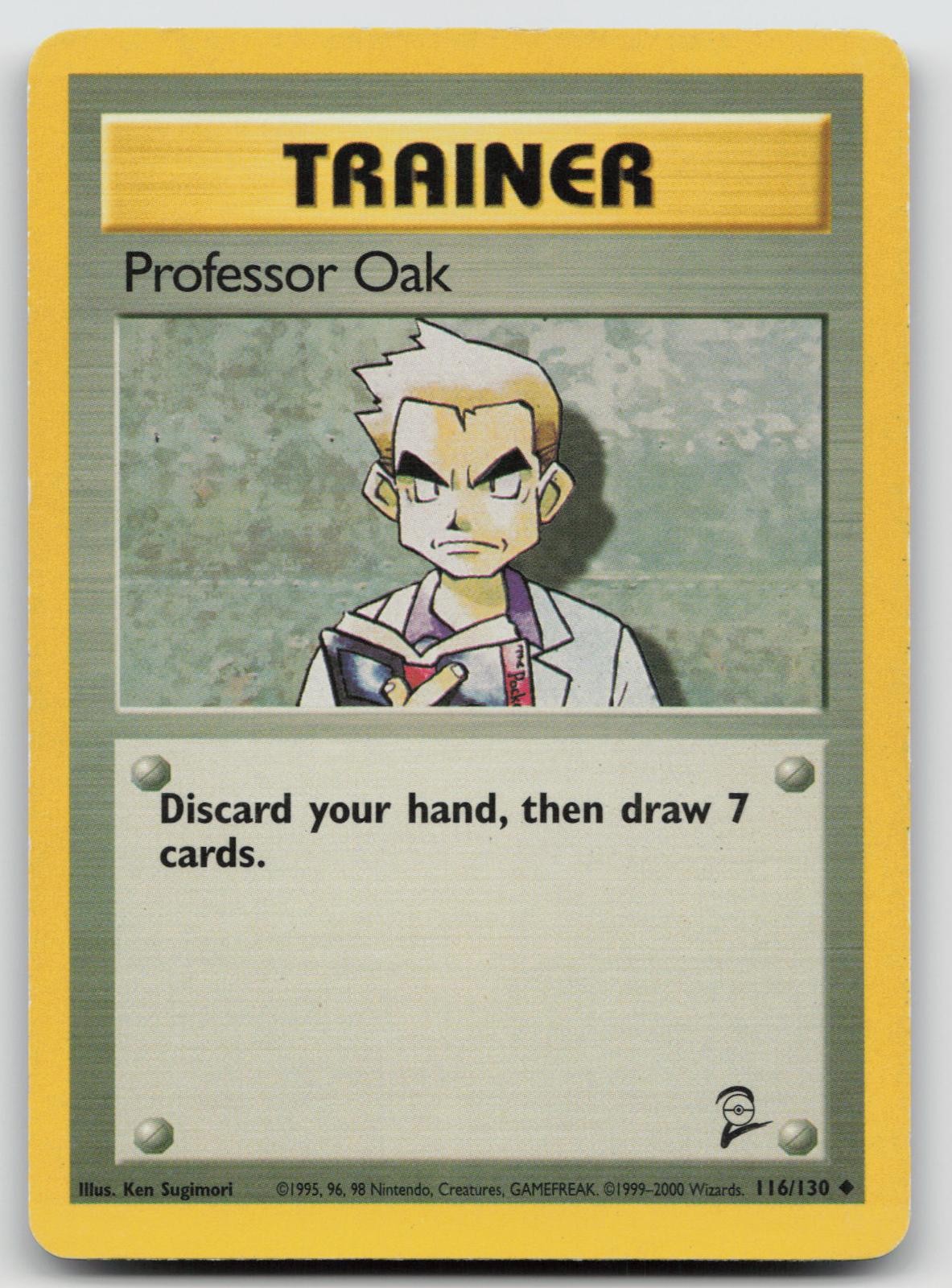 Professor Oak 116/130 Base Set 2 Pokemon LP D750