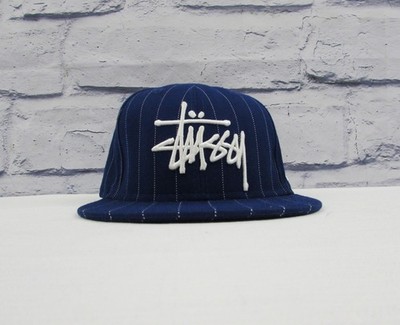 Stussy x New Era 9Fifty Blue Snapback Cap Hat Wool / Polyester