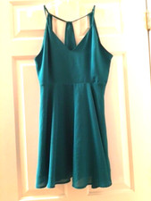 5*CONDITION Forever 21 DESIGN Dress Green sz M Junior Strapes