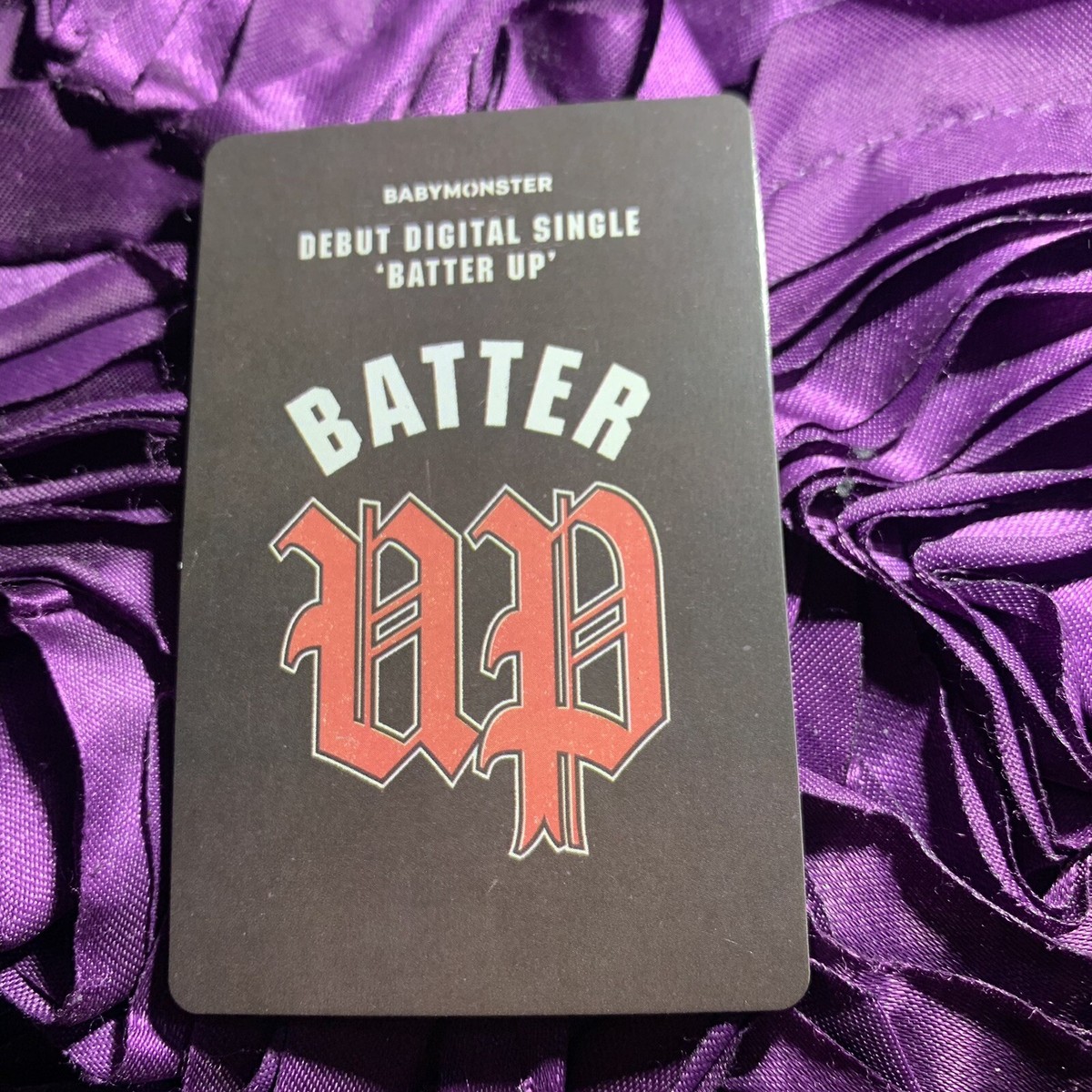 RORA BABYMONSTER Batter Up Edition Celeb K-pop Girl Photo Card