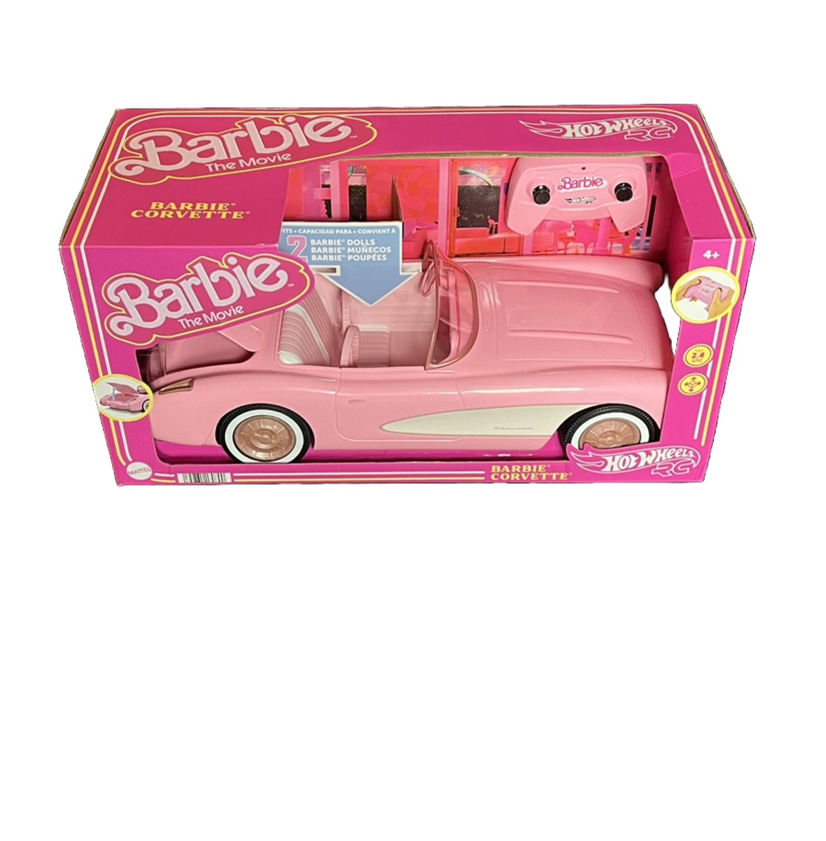 NEW Barbie The Movie Hot Wheels RC Corvette Remote Control Car