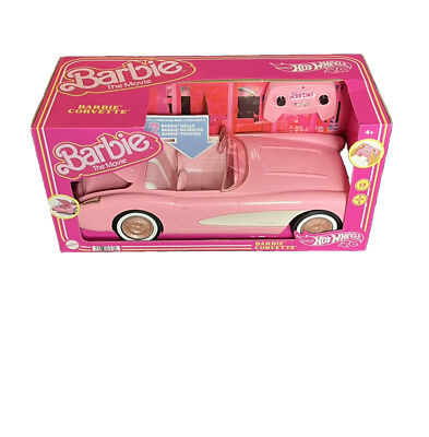 NEW Barbie The Movie Hot Wheels RC Corvette Remote Control Car